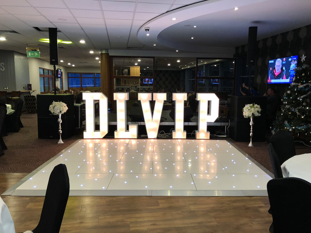 David Lloyd VIP members event, with our Light up Letters and custom decoration